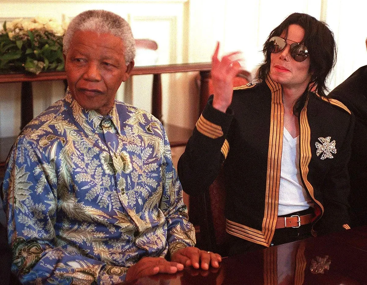 Michael Jackson and Nelson Mandela
