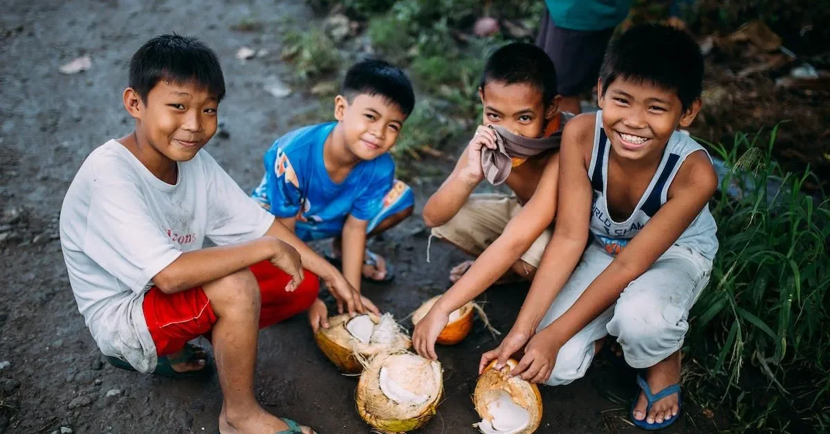 Children smiling